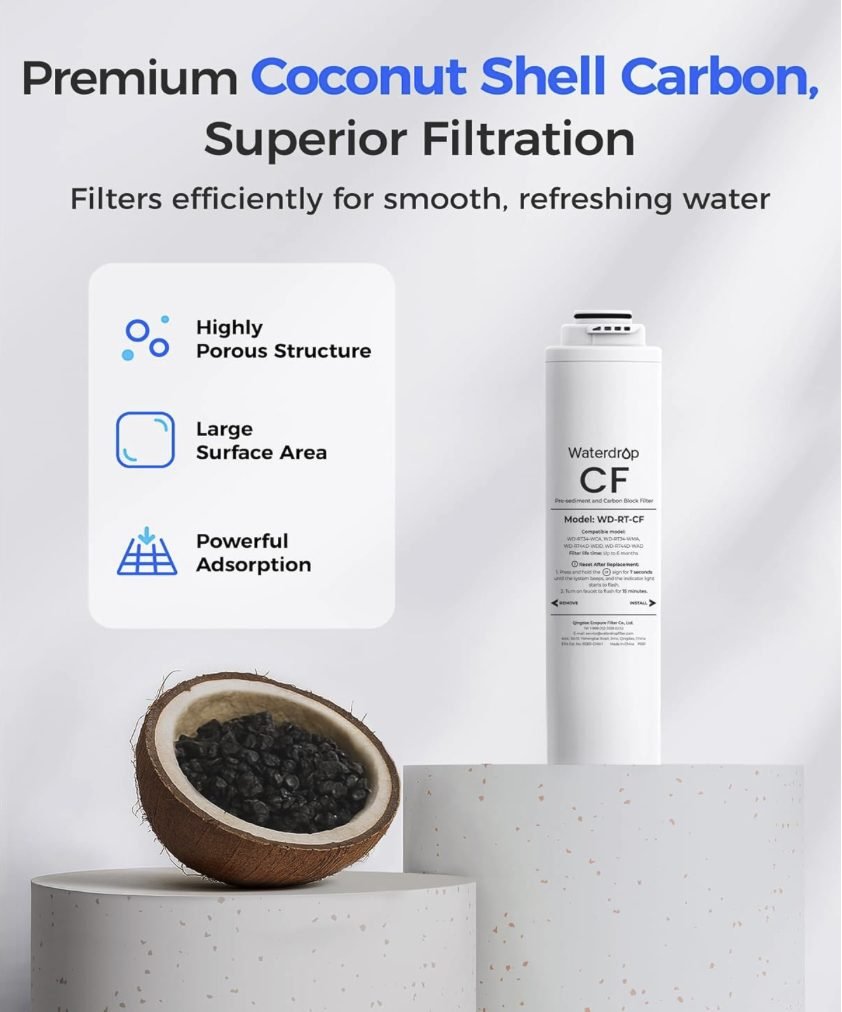 Premium coconut shell carbon — superior filtration